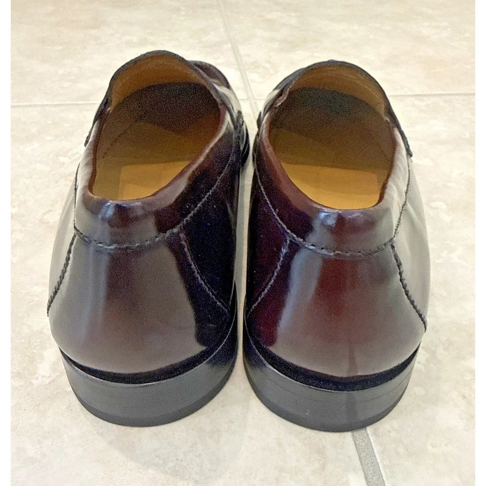 NEW Cole Haan Pinch Tassel Loafers Mens Size 12D Burgundy Leather Slip On 03507